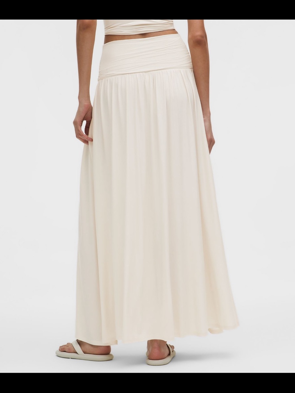 2 in 1 Lululemon athletica Cream Maxi Skirt/Dress - Picture 3 of 4